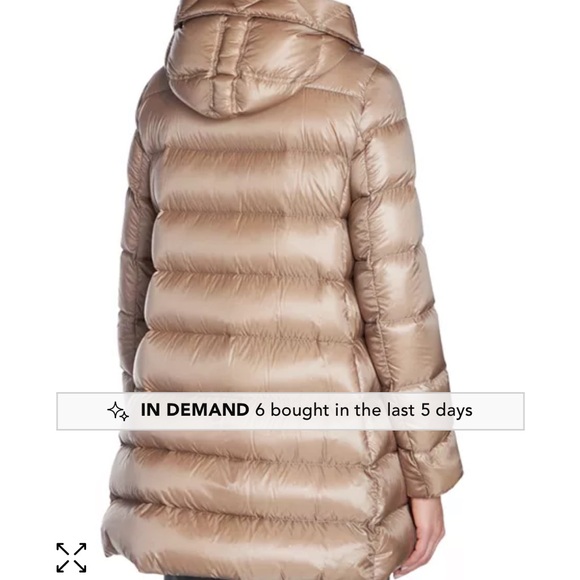 Moncler Suyen Champagne Puffer Coat sz 1 - Picture 2 of 8